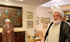 مهدی کروبی در مراسم افطاری کرباسچی/ ویدئو
