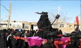 ماجرای شبیه‌خوانی دسته عزاداری اجنه چیست؟/ ویدئو