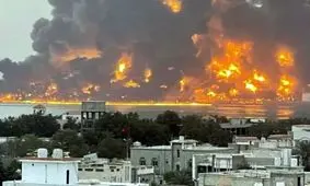 حمله سنگین صهیونیست‌ها به یمن | صدای انفجارهای شدید در بندر الحدیده