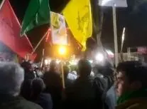 خشم مردم ورامین: کفن‌پوشان و قمه‌به‌دست‌ها به خیابان‌ها آمدند/ ویدئو