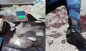 قاچاقچى حرفه اى با شلیک پلیس زمین گیر شد