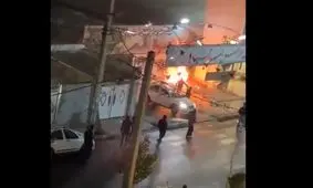 تلاش اغتشاشگران برای به آتش کشیدن یک حسینیه در قم/ ویدئو