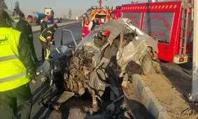 تصادف زنجیره ای در اصفهان با ۴ مصدوم و ۲ جان باخته 