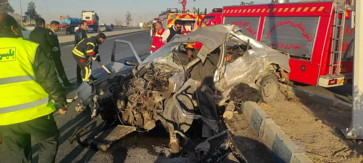 تصادف زنجیره ای در اصفهان با ۴ مصدوم و ۲ جان باخته 
