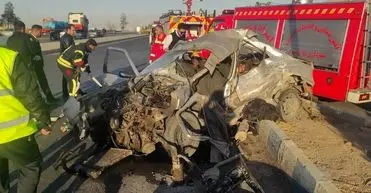 تصادف زنجیره ای در اصفهان با ۴ مصدوم و ۲ جان باخته 