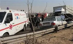 تصادف زنجیره ای در مرکز تهران دو کشته برجا گذاشت