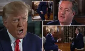 ترامپ عصبی قهر کرد، مصاحبه نیمه تمام ماند!