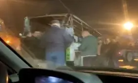 ماجرای آتش زدن دو دستگاه اتوبوس در مشهد چه بود؟/ ویدئو