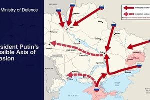 انگلیس نقشه احتمالی حمله روسیه به اوکراین را منتشر کرد