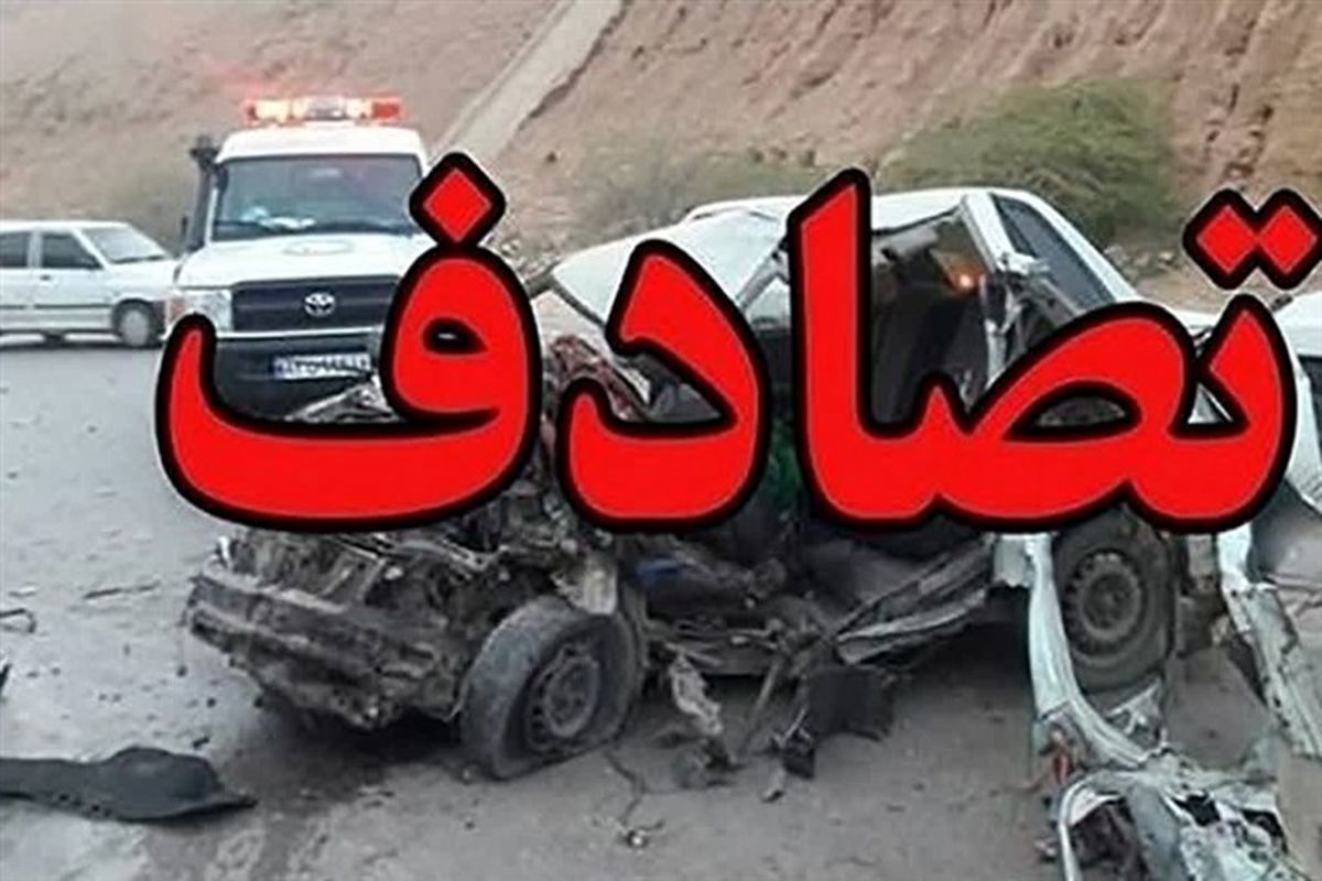 تصادف خونین اتوبوس با مینی بوس در جاده نجف آباد 