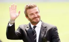 بازدید دیوید بکهام از استودیوی BeIn Sports در قطر/ ویدئو