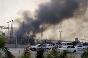 آتش‌سوزی در پتروپالایش کنگان

