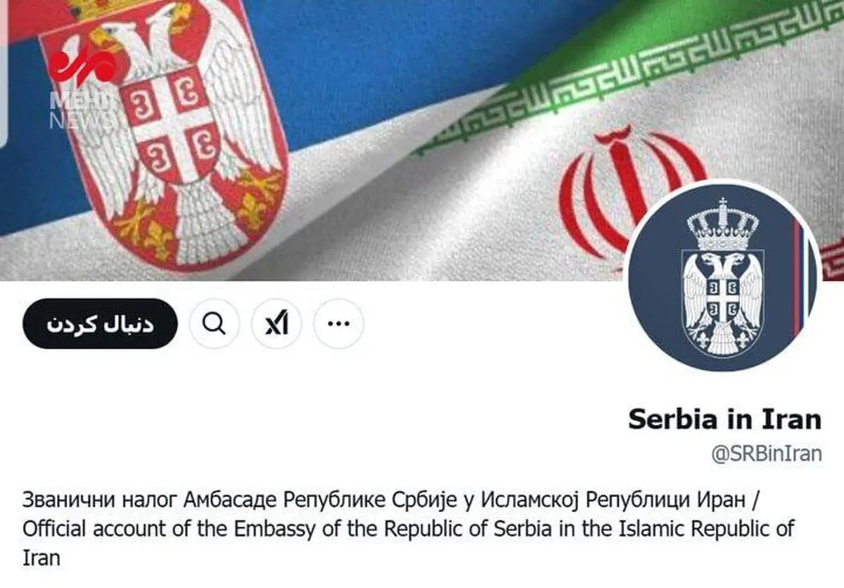 موبایل سفیر صربستان در تهران رجیستر نشده بود/ سفارت پیام خود در ایکس را پاک کرد/ عکس

