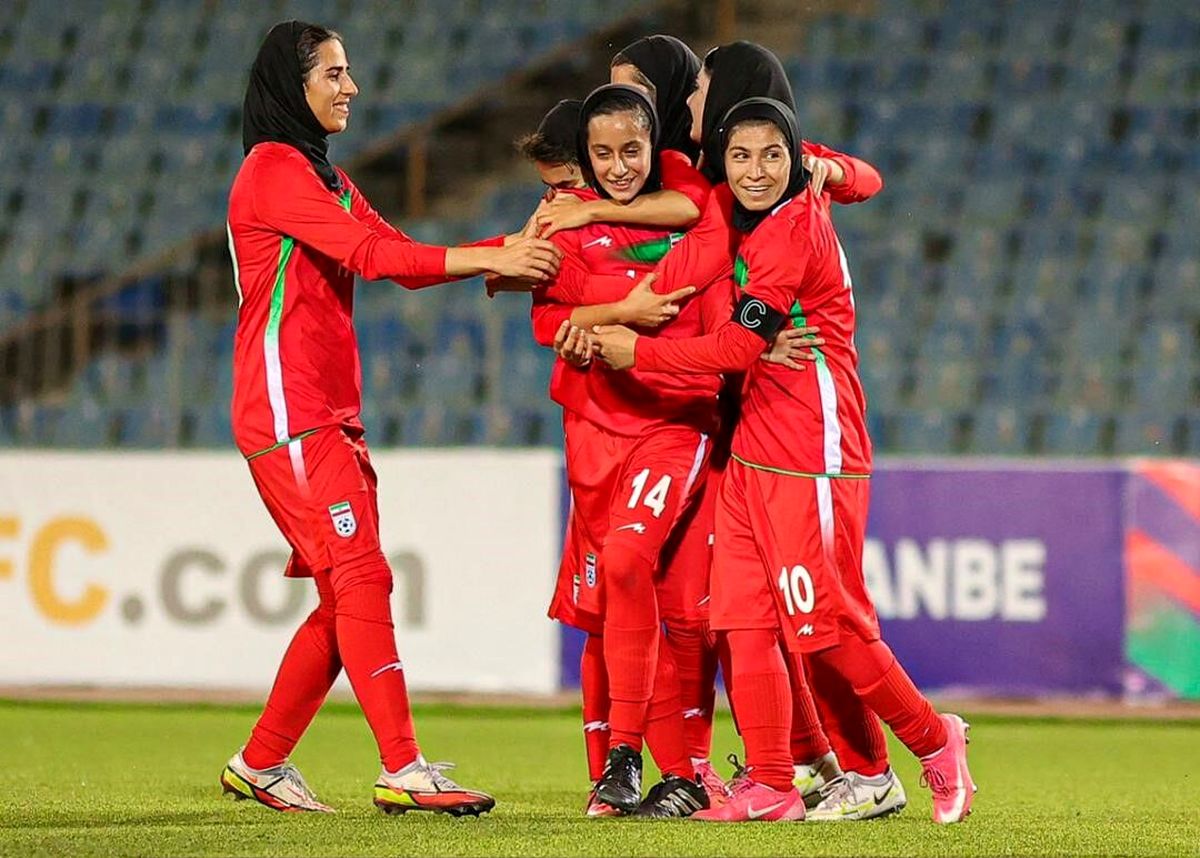 پیروزی تیم ملی فوتبال زنان مقابل تاجیکستان

