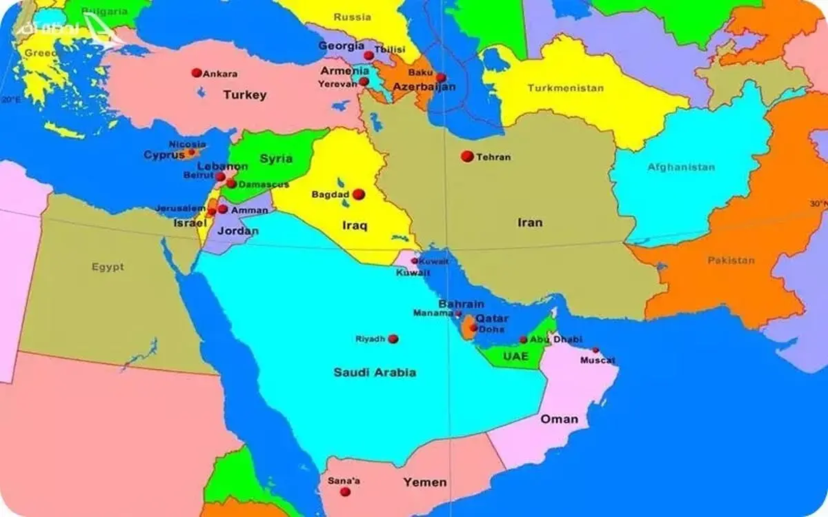 خاورمیانه جدید؛ چه کشوری در کنار چه کشوری ایستاده یا در تقابل است؟ / اینفوگرافی

