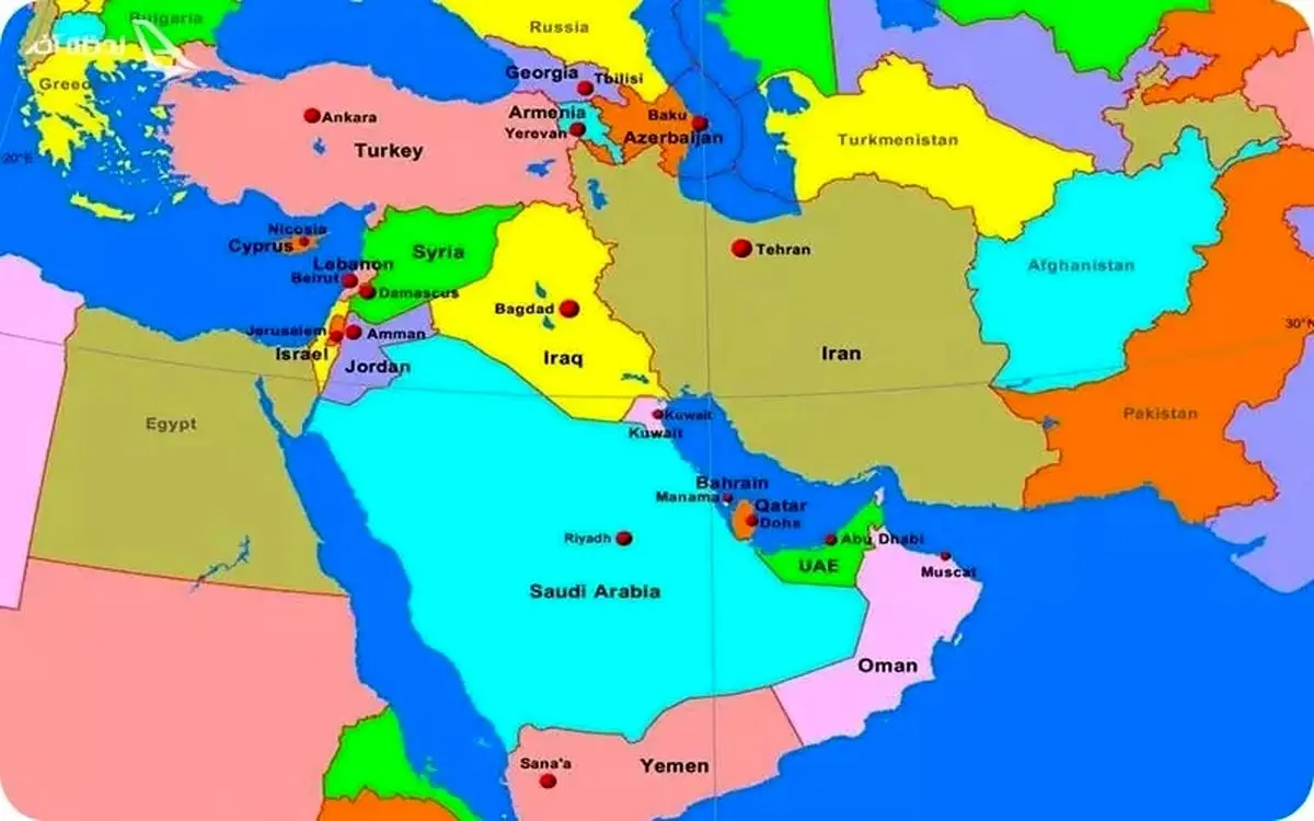 خاورمیانه جدید؛ چه کشوری در کنار چه کشوری ایستاده یا در تقابل است؟ / اینفوگرافی

