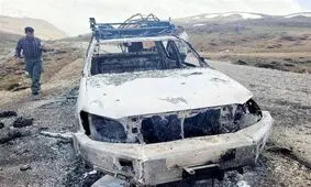 حمله هوایی به خودروی امداد و نجات هلال‌احمر در سپیدان در استان فارس 

