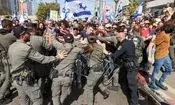 صهیونیست ها کنست و منازل وزرا را محاصره کردند/ ویدئو