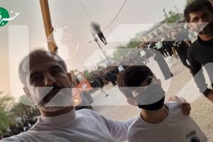 لحظه قصاص قاتل ۴ عضو یک خانواده در لارستان فارس/ ویدئو 