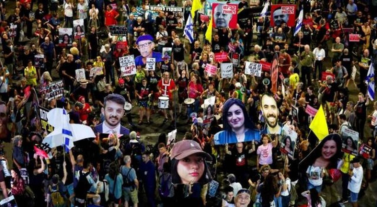 تظاهرات در تل‌آویو برای کناره گیری نتانیاهو از قدرت