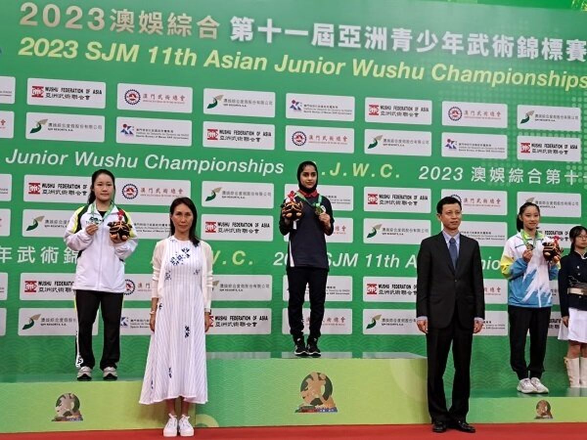زهرا بت شکن صاحب مدال طلای ووشو قهرمانی رده های سنی آسیا شد

