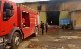 کارخانه پنبه آشخانه دچار حریق شد