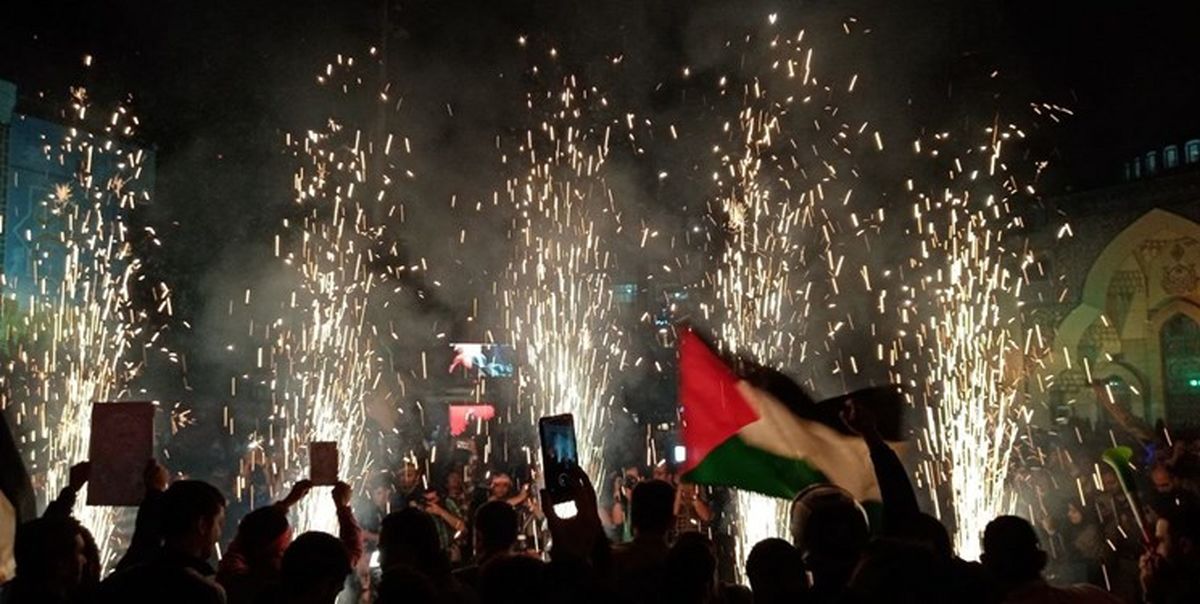 حضور مردم اردبیل در میدان فلسطین و شادی از تنبیه رژیم متجاوز صهیونیستی/ ویدئو