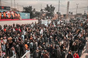 تجمع میلیونی در بغداد به مناسبت دومین سالگرد شهادت سردار سلیمانی و ابومهدی
