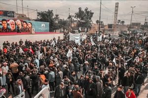 تجمع میلیونی در بغداد به مناسبت دومین سالگرد شهادت سردار سلیمانی و ابومهدی
