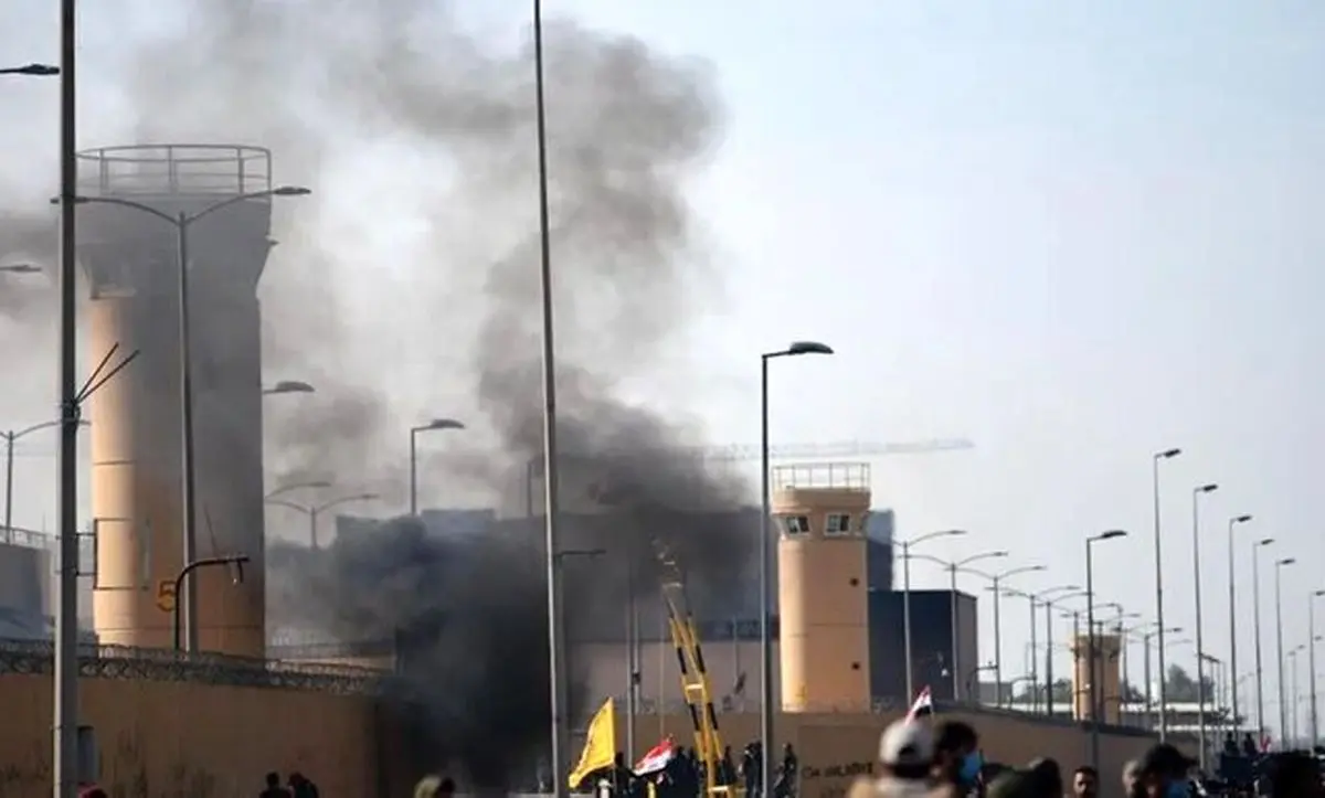 انفجار کنترل شده در مرکز پشتیبانی سفارت آمریکا در بغداد

