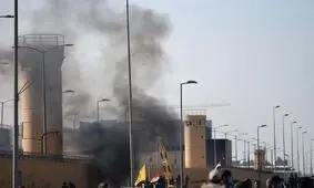 انفجار کنترل شده در مرکز پشتیبانی سفارت آمریکا در بغداد

