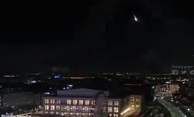 شهاب سنگ برای لحظاتی آسمان شرق آلمان را روشن کرد