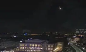 شهاب سنگ برای لحظاتی آسمان شرق آلمان را روشن کرد