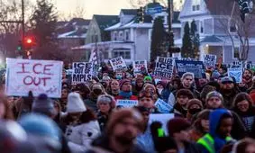 مینیاپولیس آمریکا در آتش خشم معترضان