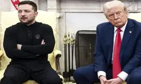 اولین دیدار ترامپ و زلنسکی پس از مشاجره در کاخ سفید/ تصاویر
