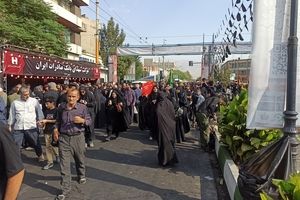 پیاده‌روی جاماندگان اربعین حسینی در تهران/ ویدئو