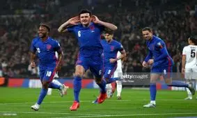 شادی بعد از گل جنجالی مگوایر؛ روی کین: کار او خجالت آور است/ عکس