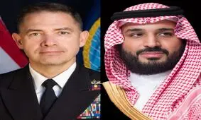 دیدار محمد بن سلمان با فرمانده سنتکام
