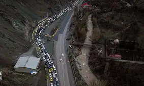 جدیدترین وضعیت ترافیک خودرویی در جاده چالوس و محور هراز

