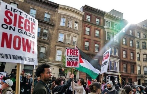 لشگرکشی برای برخورد با دانشجویان معترض به نسل کشی اسرائیل/ ویدئو