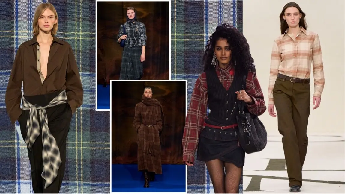 پارچه های ترند پاییز ۱۴۰۴ : پارچه‌های شطرنجی