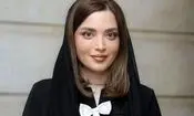 بهنوش طباطبایی با استایل راهبه‌ای در عزای اکبر عبدی