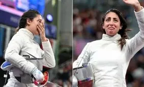 حضور ندا حافظ، شمشیرباز مصری، در المپیک پاریس در ماه هفتم بارداری!

