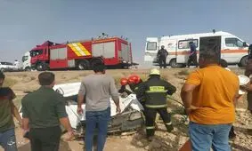 برخورد پراید و شتر ۷ نفر را راهی بیمارستان کرد