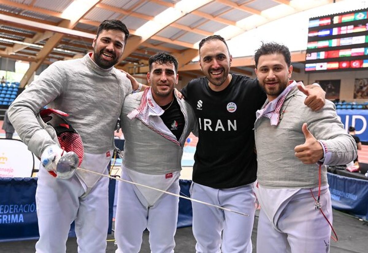 شمشیربازی سابر ایران به مدال نقره آسیا رسید
