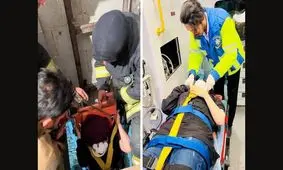 سقوط بالابر در شهرک صنعتی مشهد