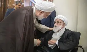 حاشیه هایی از مراسم ترحیم همسر آیت الله جنتی/ تصاویر