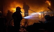 مصدومیت سه کارگر در آتش‌سوزی اتاقک نگهبانی