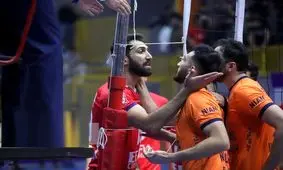 بزن بزن در لیگ برتر والیبال/ ویدئو