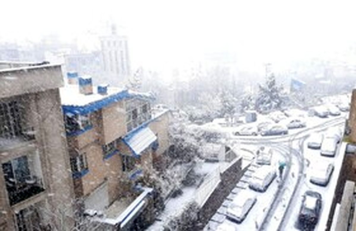 تصاویری زیبا از اولین برف زمستانی تهران